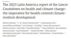 ¡Ya está disponible nuestro informe Lancet Countdown Latinoamérica!