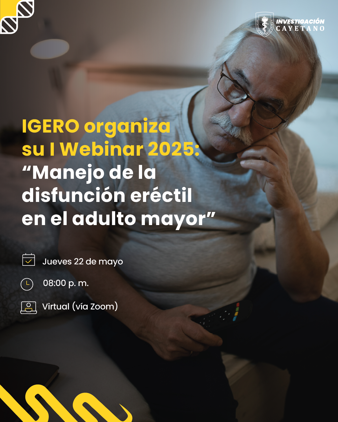 IGERO organiza su I Webinar: “Manejo de la disfunción eréctil en el ...