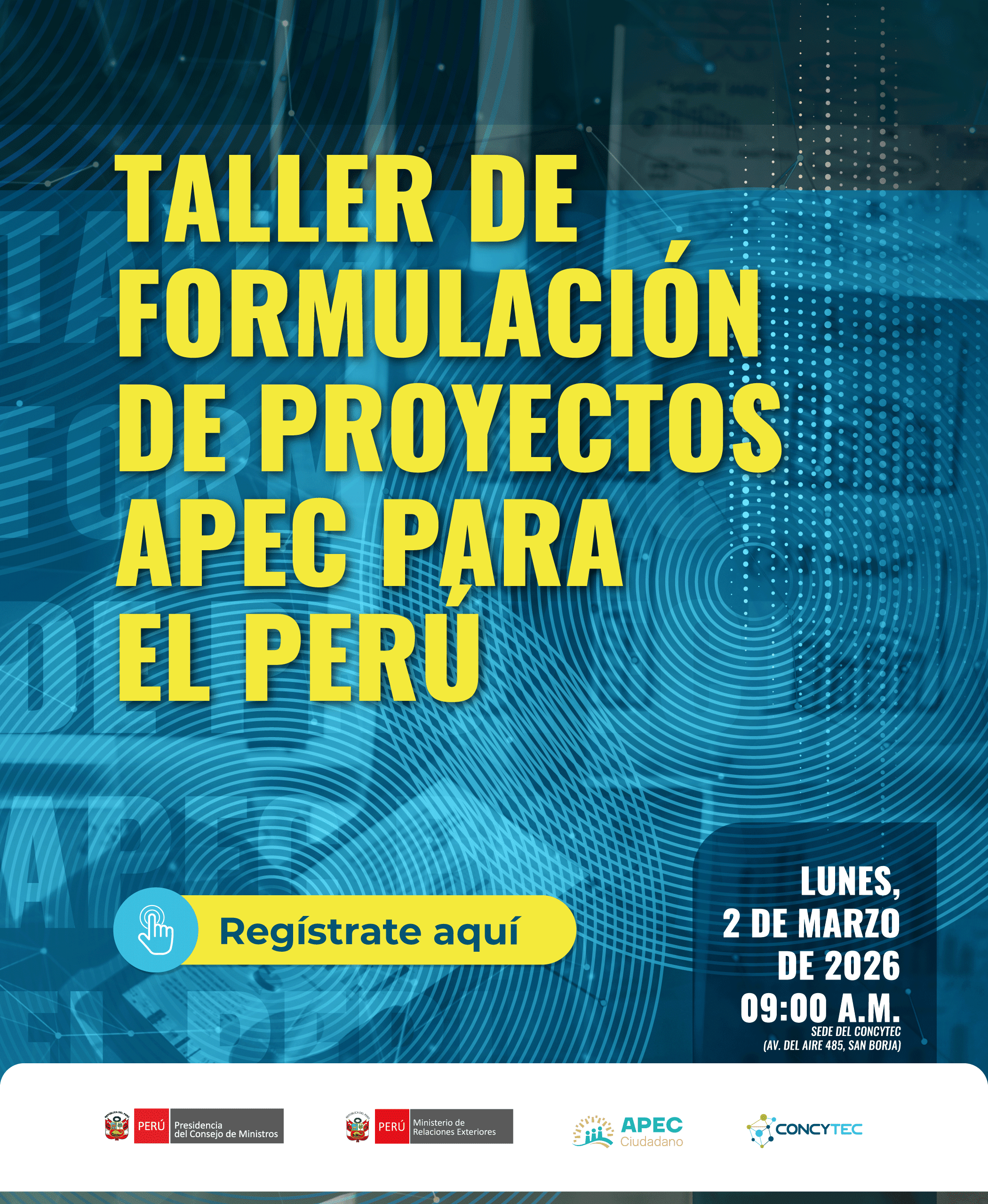 Asiste al Taller de formulación de proyectos APEC para el Perú ...