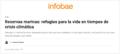 Dra. Susana Cárdenas publica en Infobae una columna sobre la importancia de las reservas marinas